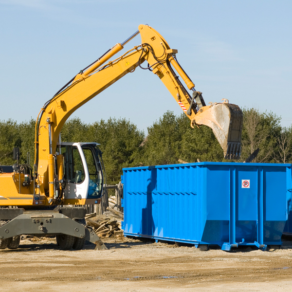 what kind of customer support is available for residential dumpster rentals in Anderson County